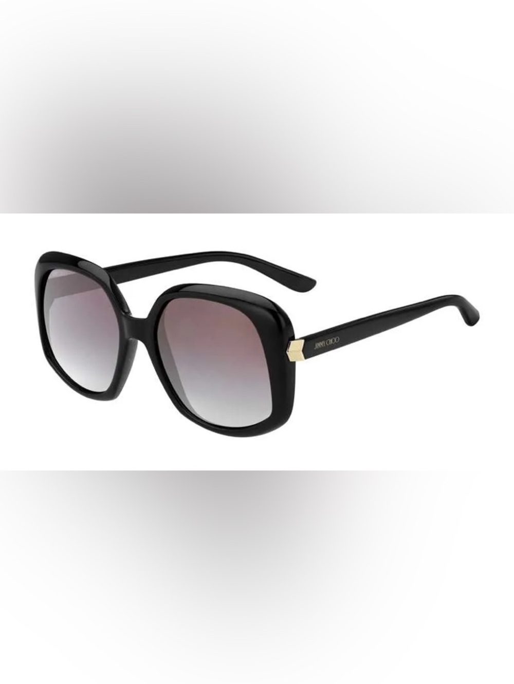 Jimmy Choo AMADA Made In Italy Black/Gold Oversized Sunglasses